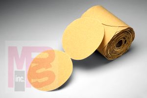 3M Stikit Gold Paper Disc Roll 216U  5 in x NH P400 A-weight  75 discs per roll 6 rolls per case