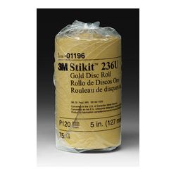 3M 01196 Stikit Gold Disc Roll 5 in P120A - Micro Parts & Supplies, Inc.