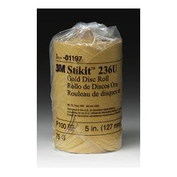 3M 01197 Stikit Gold Disc Roll 5 in P100A - Micro Parts & Supplies, Inc.