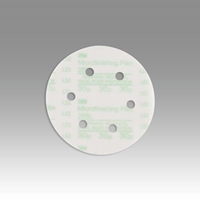 3M 268L Hookit Microfinishing Film Type D D/F Disc 6 in x NH 6 Holes 30 Micron - Micro Parts & Supplies, Inc.