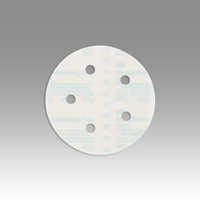 3M 268L Hookit Microfinishing Film Type D D/F Disc 5 in x NH 5 Holes 40 Micron - Micro Parts & Supplies, Inc.