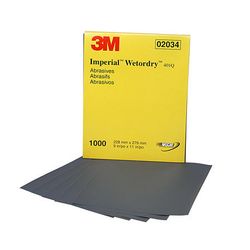 3M 0-00-51131-02034-4 Imperial Wetordry Sheet 2034 9 in x 11 in 1000A  - Micro Parts & Supplies, Inc.