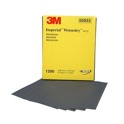 3M 0-00-51131-02033-7 Imperial Wetordry Sheet 2033 9 in x 11 in 1200A  - Micro Parts & Supplies, Inc.