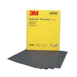 3M 0-00-51131-02032-0 Imperial Wetordry Sheet 2032 9 in x 11 in 1500A  - Micro Parts & Supplies, Inc.