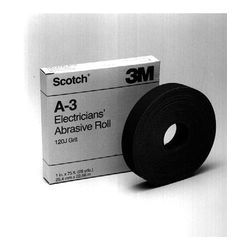 3M A-3 Scotch Electrician's Abrasive Roll 1 in x 25 yd 120 J-weight - Micro Parts & Supplies, Inc.