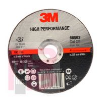 3M COW High Performance Cut-Off Wheel T1 66562 4 in x .035 in x 5/8 in - Micro Parts & Supplies, Inc.