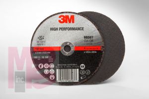 3M COW High Performance Cut-Off Wheel T1 66567 4 in x .125 in x 3/8 in - Micro Parts & Supplies, Inc.