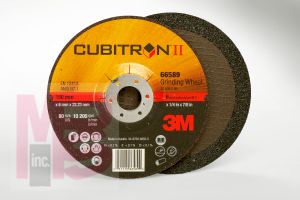 3M Depressed Center Wheel Cubitron(TM) II Depressed Center Grinding Wheel T27 6 in x 1/4 in x 7/8 in - Micro Parts & Supplies, Inc.