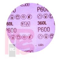 3M 360L Hookit Film Disc 5 in x NH P600 - Micro Parts & Supplies, Inc.