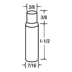 3M Grit Tool Diamond Impregnated Grit Dressing Tool 3/8 in x 1/2 in Cylindrical Straight Round 7/16 shank - Micro Parts & Supplies, Inc.