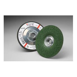 3M 51164 Green Corps Flexible Grinding Wheel 36 4-1/2 in x 1/8 in x 5/8-11 Internal - Micro Parts & Supplies, Inc.