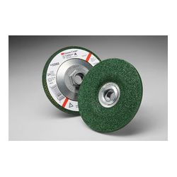 3M 55960 Green Corps Depressed Center Wheel 24 4-1/2 in x 1/4 in x 5/8-11 Internal - Micro Parts & Supplies, Inc.