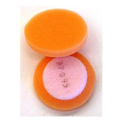 3M 20274 Finesse-it Buffing Pad 1-1/2 in Orange Foam White Loop Flat Face - Micro Parts & Supplies, Inc.