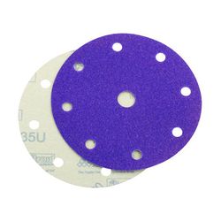 3M 735U Hookit Paper D/F Disc 6 in x 11/16 in 8 Holes P80 C-weight - Micro Parts & Supplies, Inc.