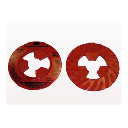 3M 28443 Disc Pad Face Plate Ribbed 4-1/2 in Extra Hard Red - Micro Parts & Supplies, Inc.