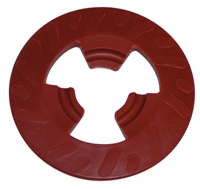 3M 28656 Disc Pad Face Plate Ribbed 4 in Extra Hard Red - Micro Parts & Supplies, Inc.