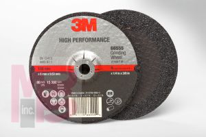 3M Depressed Center Wheel High Performance Depressed Center Grinding Wheel T27 4 in x 1/4 in x 3/8 in - Micro Parts & Supplies, Inc.