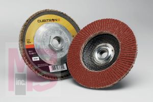 3M Cubitron II Flap Disc 969F T29 5 in x 5/8-11 in 40+ YF-weight 10 per case