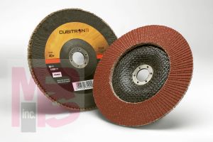 3M Cubitron II Flap Disc 969F T29 7 in x 7/8 in 40+ YF-weight 5 per case