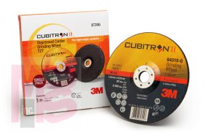 3M Cubitron II Depressed Center Grinding Wheel Trial Pack T27 7 in x 1/4 in x 7/8 in 10 per case