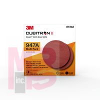 3M Cubitron II Hookit Cloth Disc 947A 87342  5 x NH  40+ to 120+  Multi Pack  8 discs per pack  20 packs per case