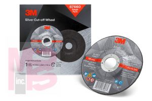 3M Silver Cut-Off Wheel 87660 T27 4.5 in x .045 in x 7/8 in Single Pack 10 per case