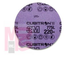 3M Cubitron II Stikit Film Disc 775L  6 in x NH 400+ 3 MIL Linered w/ Tab 50 discs per inner 250 per case