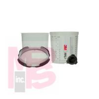 3M PPS Series 2.0 Spray Cup System Kit 26000 Standard (22 fl oz 650 mL) 200u Micron Filter 1 kit per case