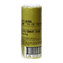 3M 01203 Stikit Gold Disc Roll 6 in P400A - Micro Parts & Supplies, Inc.