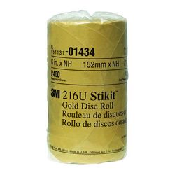 3M 01434 Stikit Gold Disc Roll 6 in P400A - Micro Parts & Supplies, Inc.