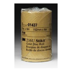 3M 01437 Stikit Gold Disc Roll 6 in P240A - Micro Parts & Supplies, Inc.