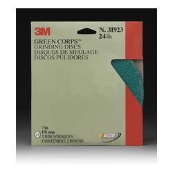 3M 31923 Green Corps Grinding Disc 7 in x 7/8 in - Micro Parts & Supplies, Inc.