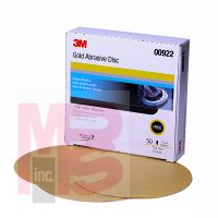 3M 216U Hookit Gold Paper Disc 922 6 in P800A - Micro Parts & Supplies, Inc.