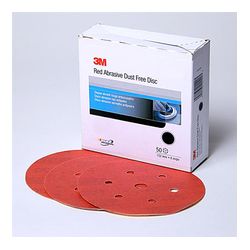 3M 01145 Red Abrasive Hookit Disc D/F 6 in P120 - Micro Parts & Supplies, Inc.