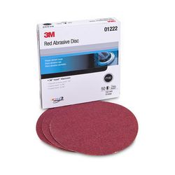 3M 01222 Red Abrasive Hookit Disc 6 in P180 - Micro Parts & Supplies, Inc.