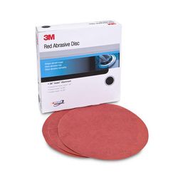 3M 01224 Red Abrasive Hookit Disc 6 in P120 - Micro Parts & Supplies, Inc.