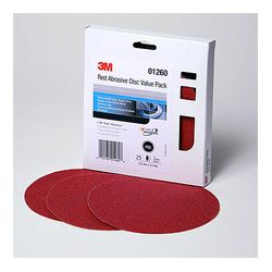 3M 01260 Red Abrasive Stikit Disc Value Pack 6 in P80D - Micro Parts & Supplies, Inc.