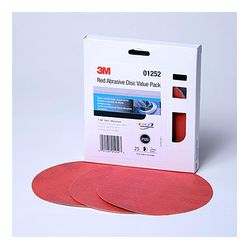 3M 01252 Red Abrasive Stikit Disc Value Pack 6 in P320 - Micro Parts & Supplies, Inc.