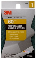 3M 3068 Performance Sanding Sponge 1 inch x 2-5/8 inch 60 Grit - Micro Parts & Supplies, Inc.