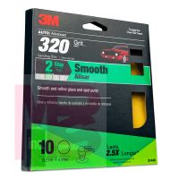 3M Sanding Discs with Stikit Attachment 10 Pack  6 Inch 31446 320 Grit 10/ case