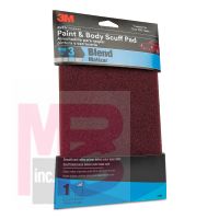 3M Paint and Body Scuff Pad 3193 6 x 9inch 20 per case