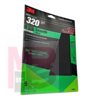 3M Wetordry Sandpaper 32040 320 Grit 9 inch x 11 inch