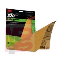 3M PN32541 3M SANDPAPER 9"X11" 320 GRIT 20PK/CS