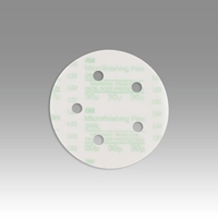 3M 268L Hookit Microfinishing Film Type D D/F Disc 5 in x NH 5 Holes 30 Micron - Micro Parts & Supplies, Inc.