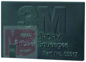 3M 5517 Wetordry(TM) Rubber Squeegee 2 3/4 in x 4 1/4 in - Micro Parts & Supplies, Inc.