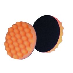 3M 02648B Finesse-it Buffing Pad 3-1/4 in Orange Foam Black Loop - Micro Parts & Supplies, Inc.