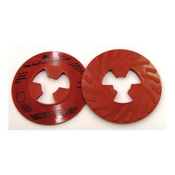 3M 81732 Disc Pad Face Plate Ribbed 5 in Extra Hard Red - Micro Parts & Supplies, Inc.