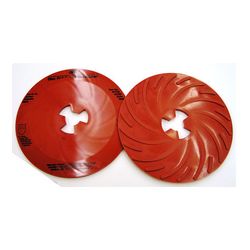 3M 81728 Disc Pad Face Plate Ribbed 9 in Extra Hard Red - Micro Parts & Supplies, Inc.