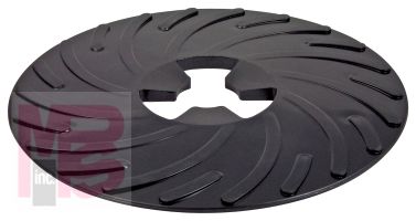 3M 81729 Disc Pad Face Plate Ribbed 9 in Hard Black - Micro Parts & Supplies, Inc.