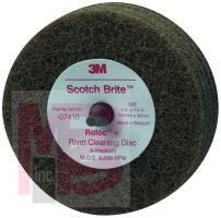 3M 7410 Scotch-Brite Rivet Cleaning Disc 4 in x 1-1/4 in A MED - Micro Parts & Supplies, Inc.